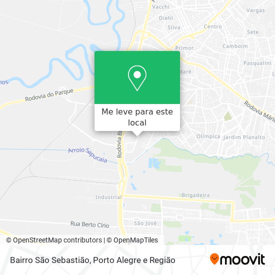 Bairro São Sebastião mapa