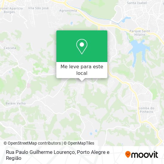Rua Paulo Guilherme Lourenço mapa