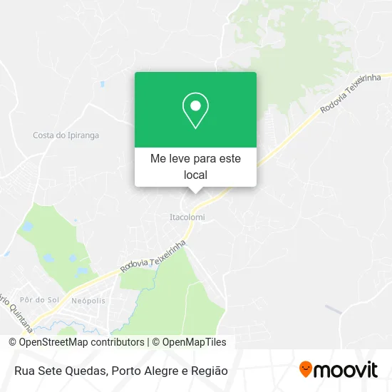 Rua Sete Quedas mapa
