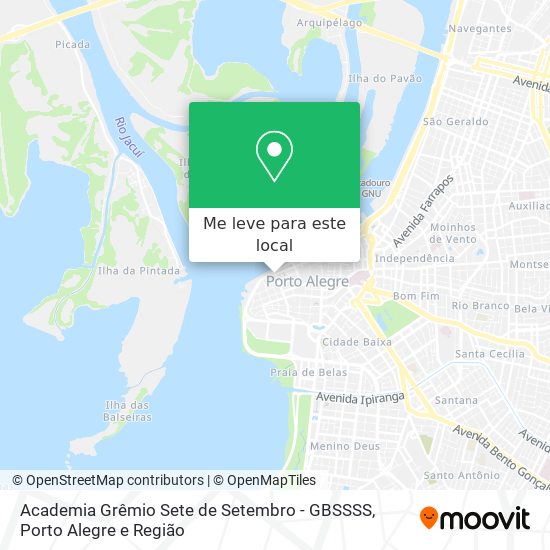 Academia Grêmio Sete de Setembro - GBSSSS mapa