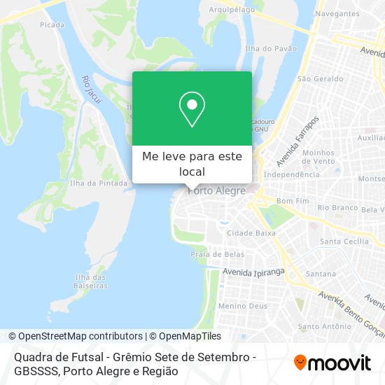 Quadra de Futsal - Grêmio Sete de Setembro - GBSSSS mapa