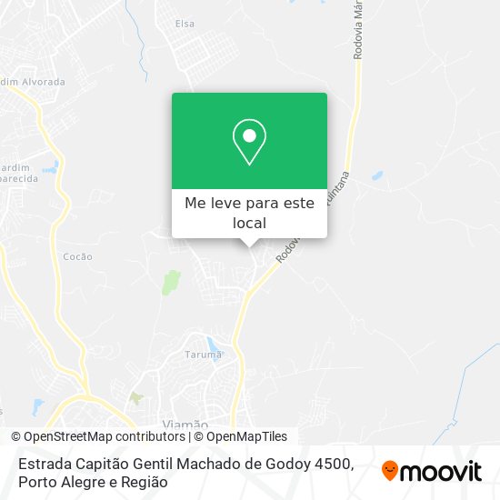 Estrada Capitão Gentil Machado de Godoy 4500 mapa