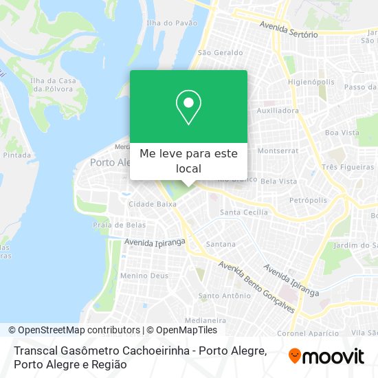 Transcal Gasômetro Cachoeirinha - Porto Alegre mapa