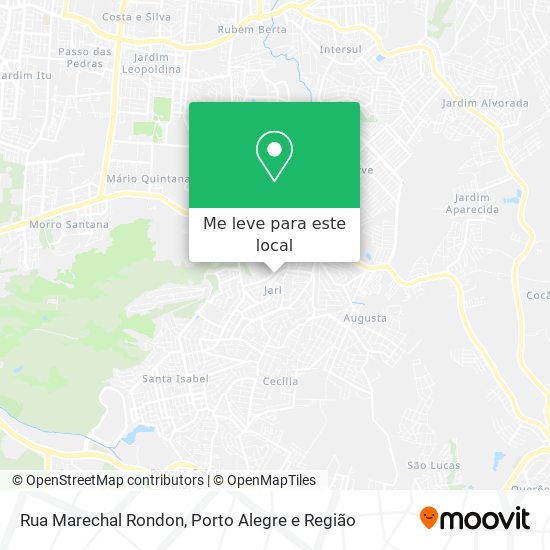 Rua Marechal Rondon mapa