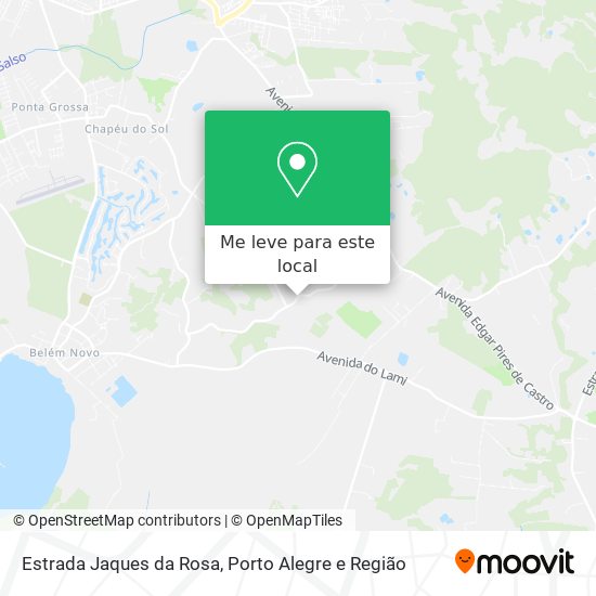 Estrada Jaques da Rosa mapa