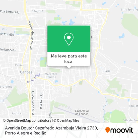 Avenida Doutor Sezefredo Azambuja Vieira 2730 mapa