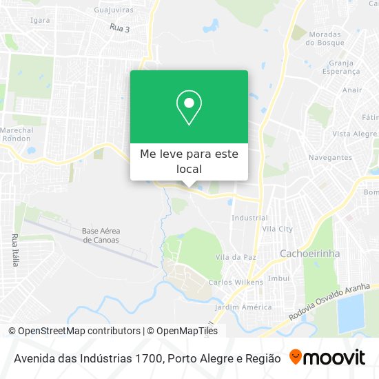 Avenida das Indústrias 1700 mapa