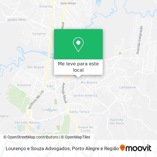 Lourenço e Souza Advogados mapa