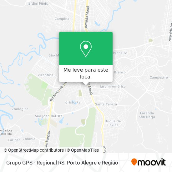 Grupo GPS - Regional RS mapa