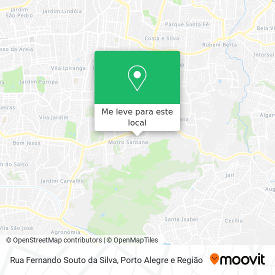 Rua Fernando Souto da Silva mapa