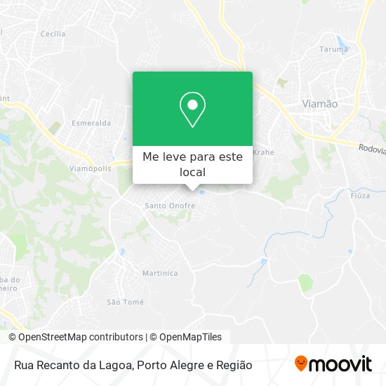 Rua Recanto da Lagoa mapa