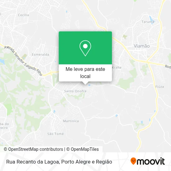 Rua Recanto da Lagoa mapa