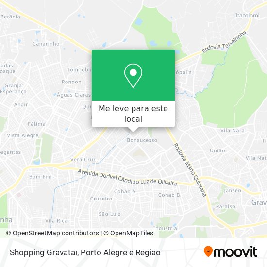 Shopping Gravataí mapa