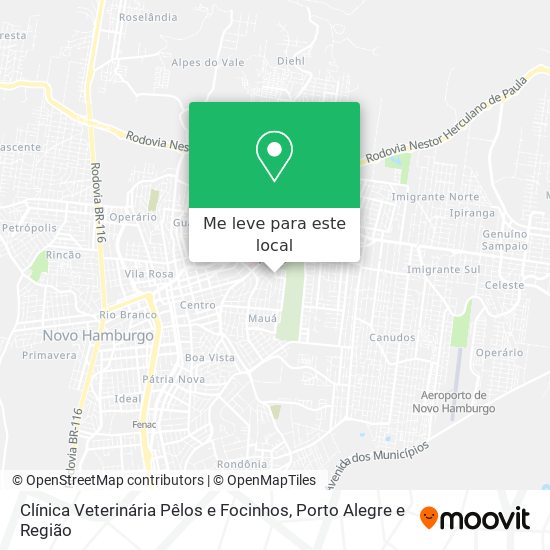Clínica Veterinária Pêlos e Focinhos mapa