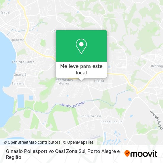 Ginasio Poliesportivo Cesi Zona Sul mapa
