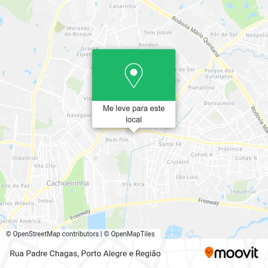Rua Padre Chagas mapa