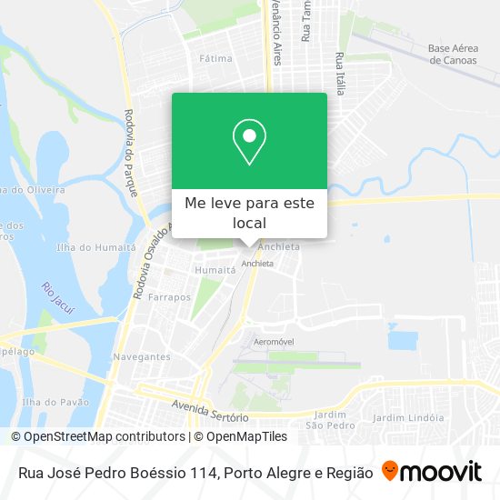 Rua José Pedro Boéssio 114 mapa
