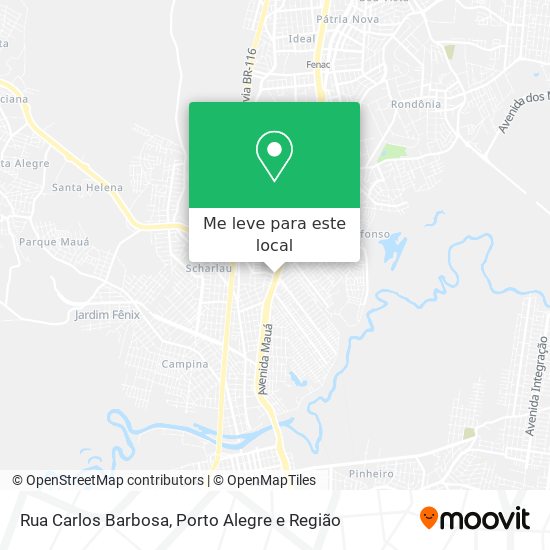 Rua Carlos Barbosa mapa