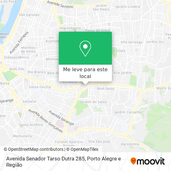 Avenida Senador Tarso Dutra 285 mapa