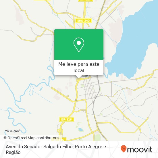 Avenida Senador Salgado Filho mapa