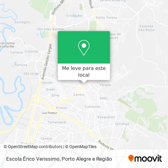 Escola Érico Verissimo mapa