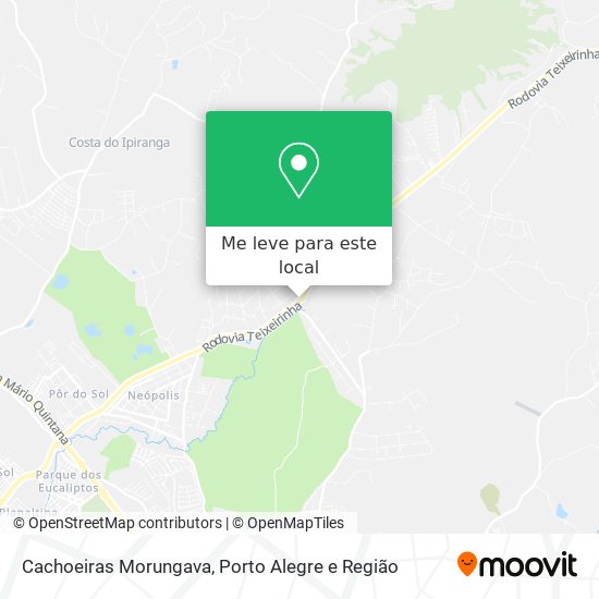 Cachoeiras Morungava mapa