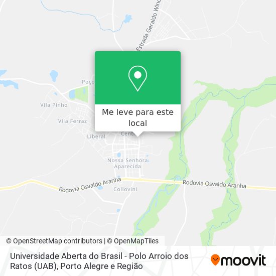 Universidade Aberta do Brasil - Polo Arroio dos Ratos (UAB) mapa