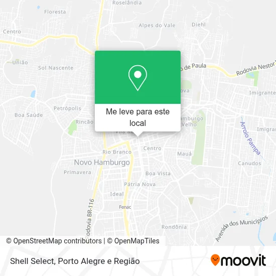 Shell Select mapa