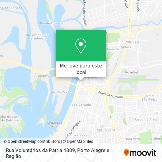 Rua Voluntários da Pátria 4389 mapa