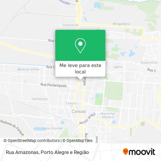 Rua Amazonas mapa