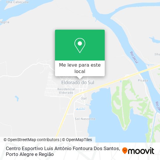 Centro Esportivo Luis  Antônio Fontoura Dos Santos mapa