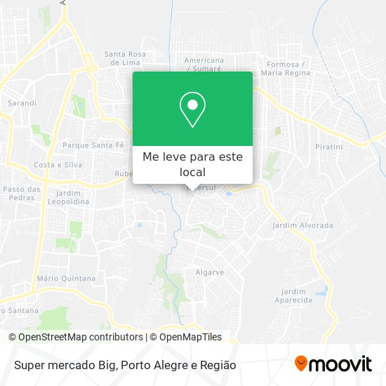 Super mercado Big mapa