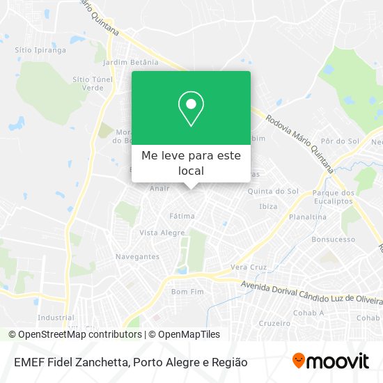 EMEF Fidel Zanchetta mapa