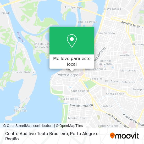 Centro Auditivo Teuto Brasileiro mapa