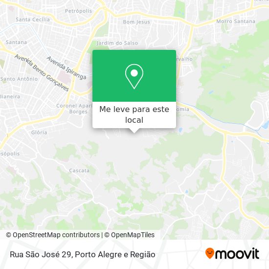 Rua São José 29 mapa