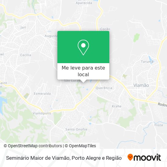 Seminário Maior de Viamão mapa