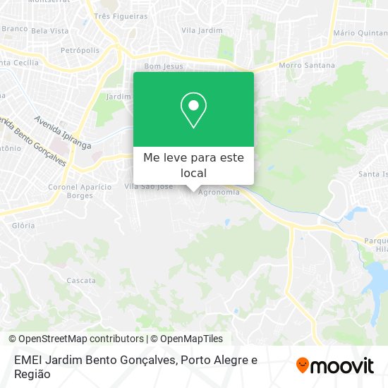 EMEI Jardim Bento Gonçalves mapa