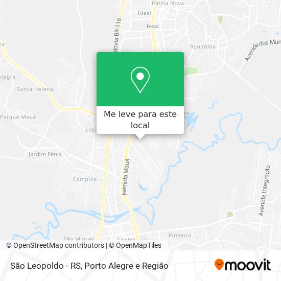 São Leopoldo - RS mapa