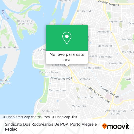 Sindicato Dos Rodoviários De POA mapa