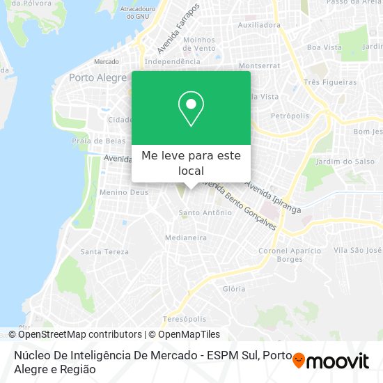 Núcleo De Inteligência De Mercado - ESPM Sul mapa