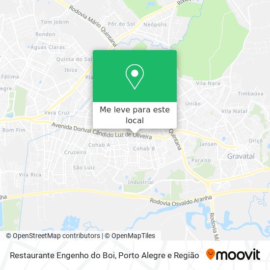 Restaurante Engenho do Boi mapa