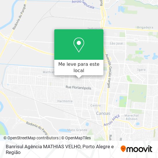 Banrisul Agência MATHIAS VELHO mapa