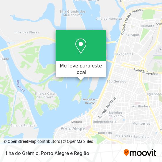 Ilha do Grêmio mapa