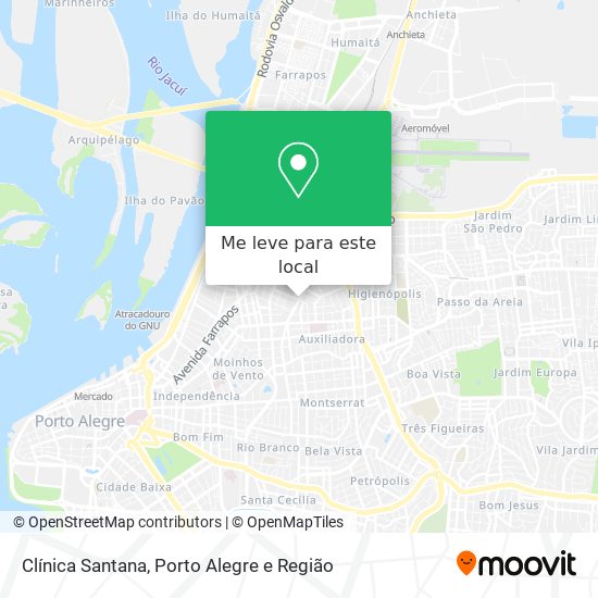 Clínica Santana mapa