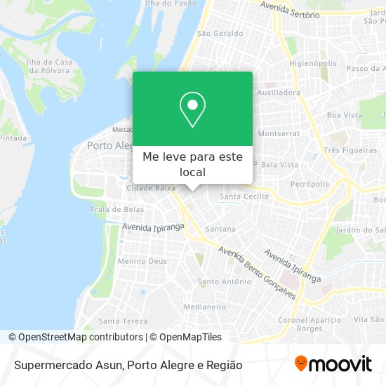 Supermercado Asun mapa