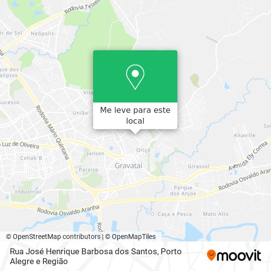Rua José Henrique Barbosa dos Santos mapa