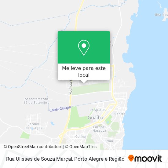 Rua Ulisses de Souza Marçal mapa