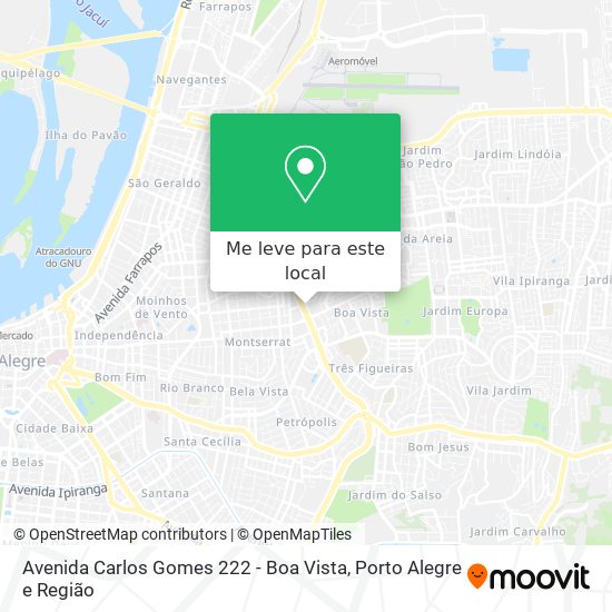 Avenida Carlos Gomes 222 - Boa Vista mapa