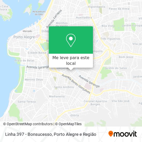 Linha 397 - Bonsucesso mapa