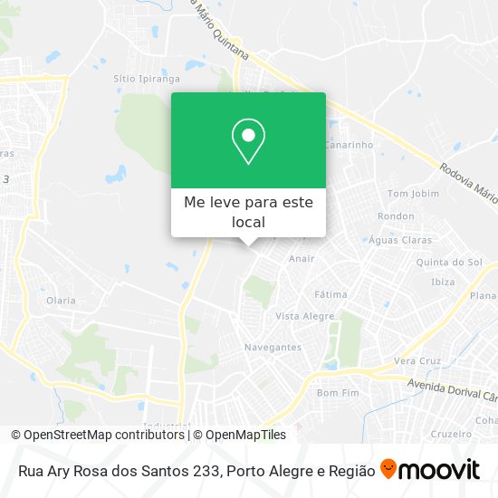 Rua Ary Rosa dos Santos 233 mapa